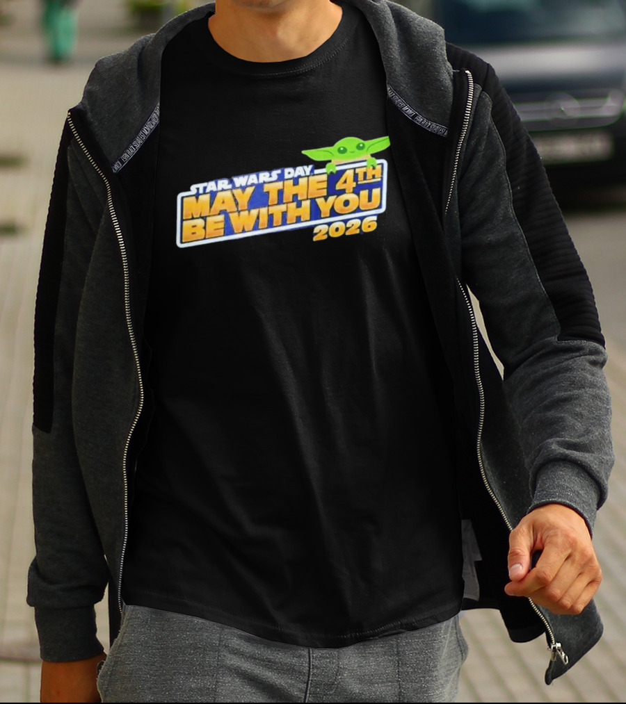 Star Wars Day May The 4th Be With You 2026 Funny With Green T-Shirt