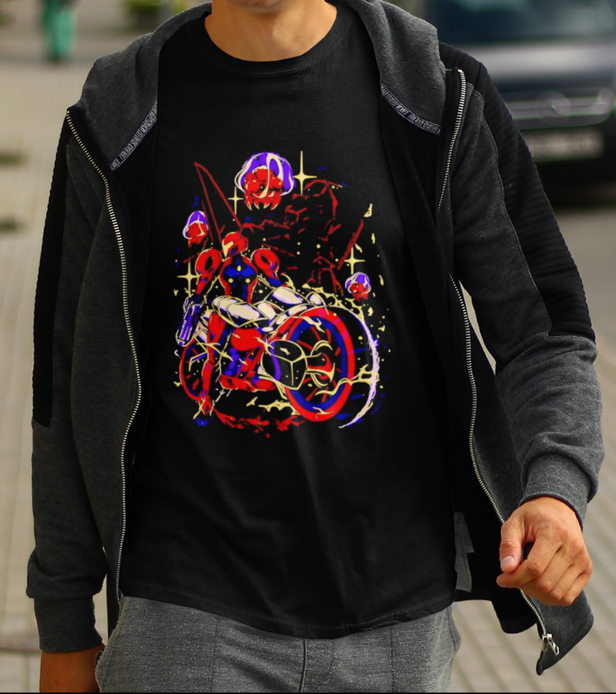 Under New Stars Samus Aran Vi O La Motorcycle Metroid Prime 4 Beyond T-Shirt