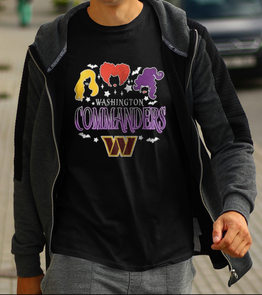 Washington Commanders You Can't Sit With Us Hocus Pocus Hair T-Shirt