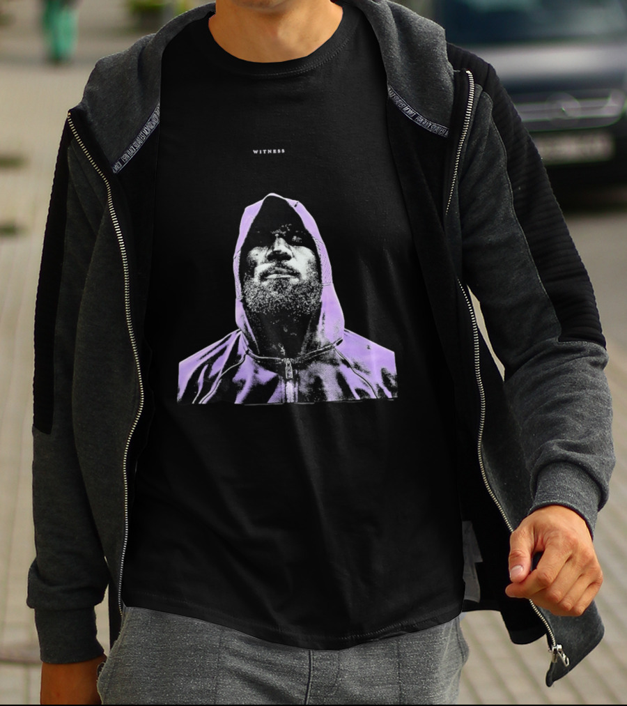 Witness LeBron James Style Purple T-Shirt