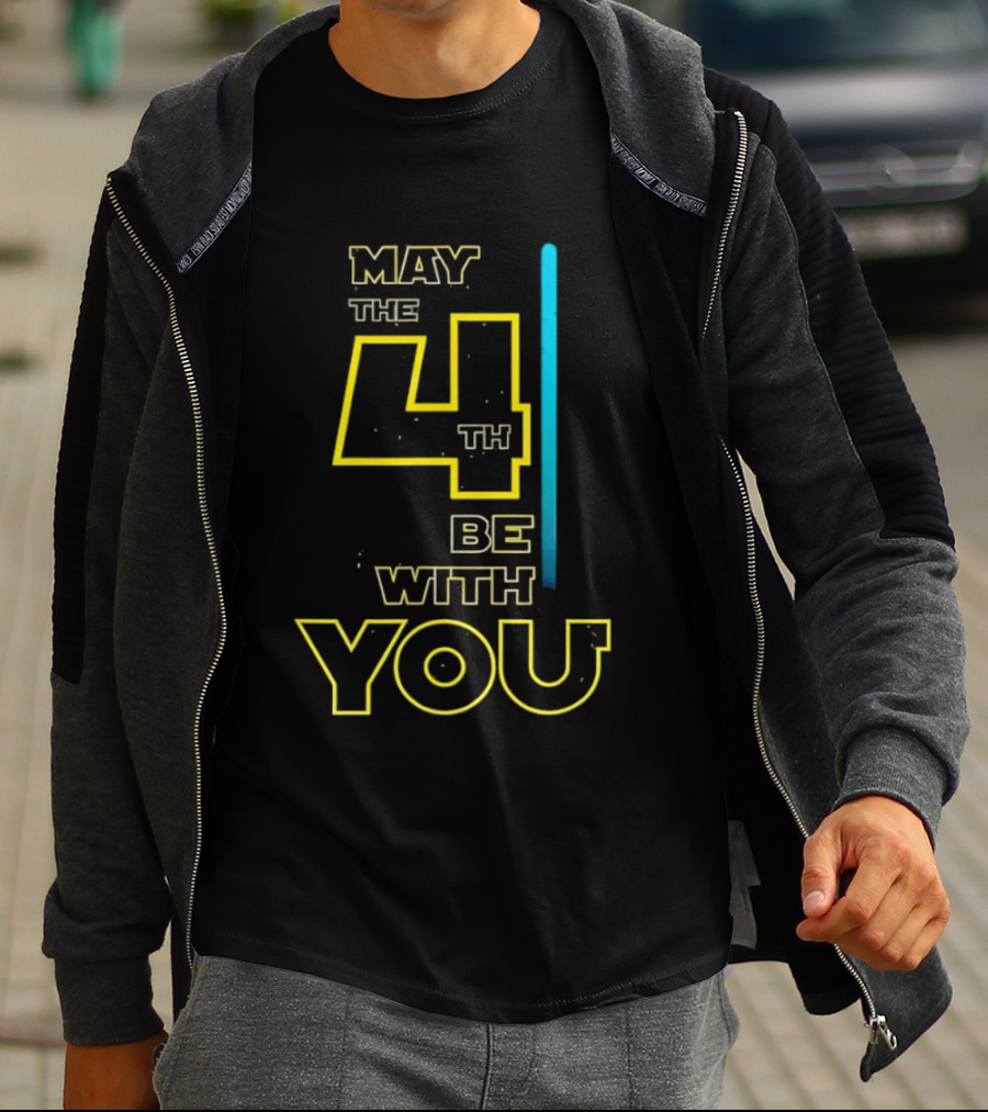 Star Wars May The 4th Be With You Lightsaber T-Shirt