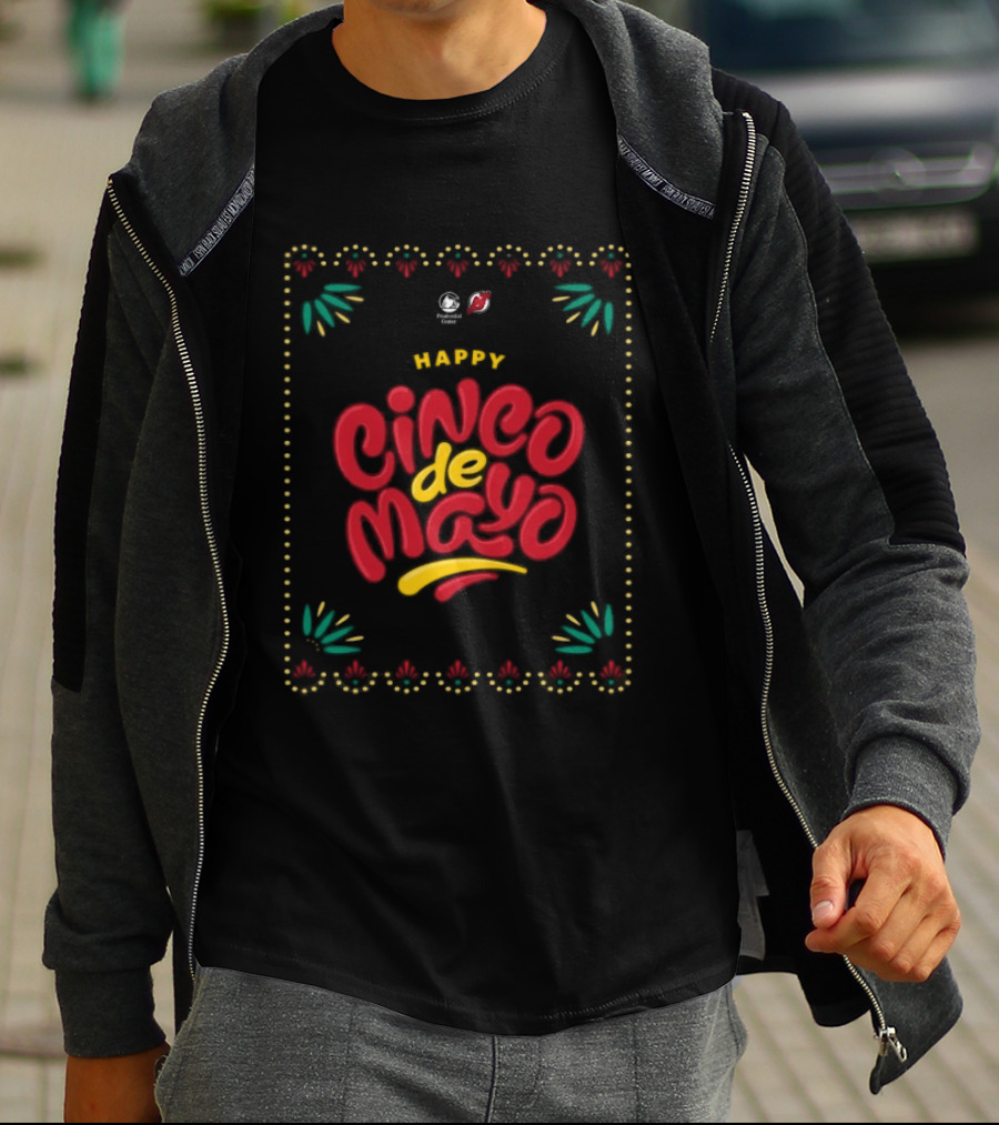 New Jersey Devils Happy Cinco De Mayo Celebration T-Shirt