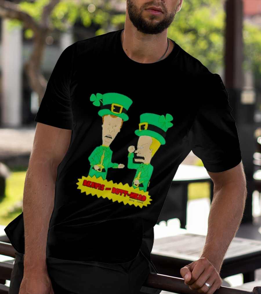Beavis And Butt Head Leprechaun Costumes Green Bay Packers Mike Judge T-Shirt