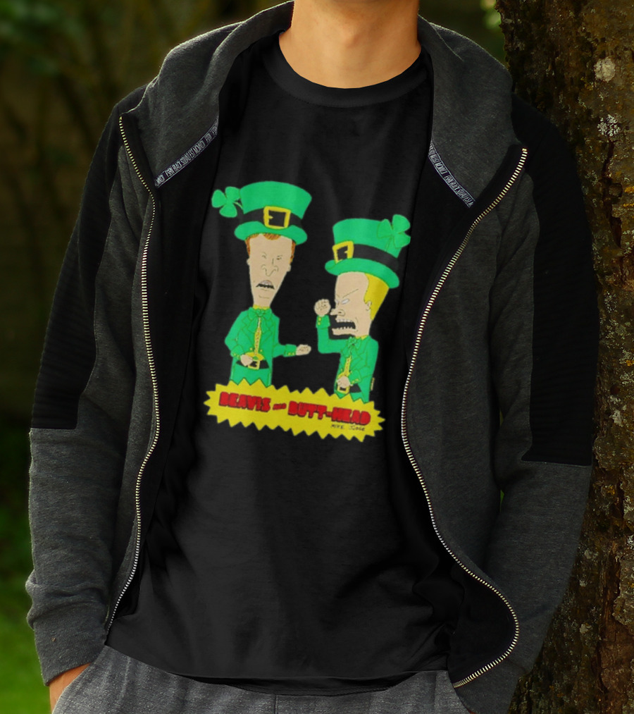 Beavis And Butt Head Leprechaun Costumes Green Bay Packers Mike Judge T-Shirt