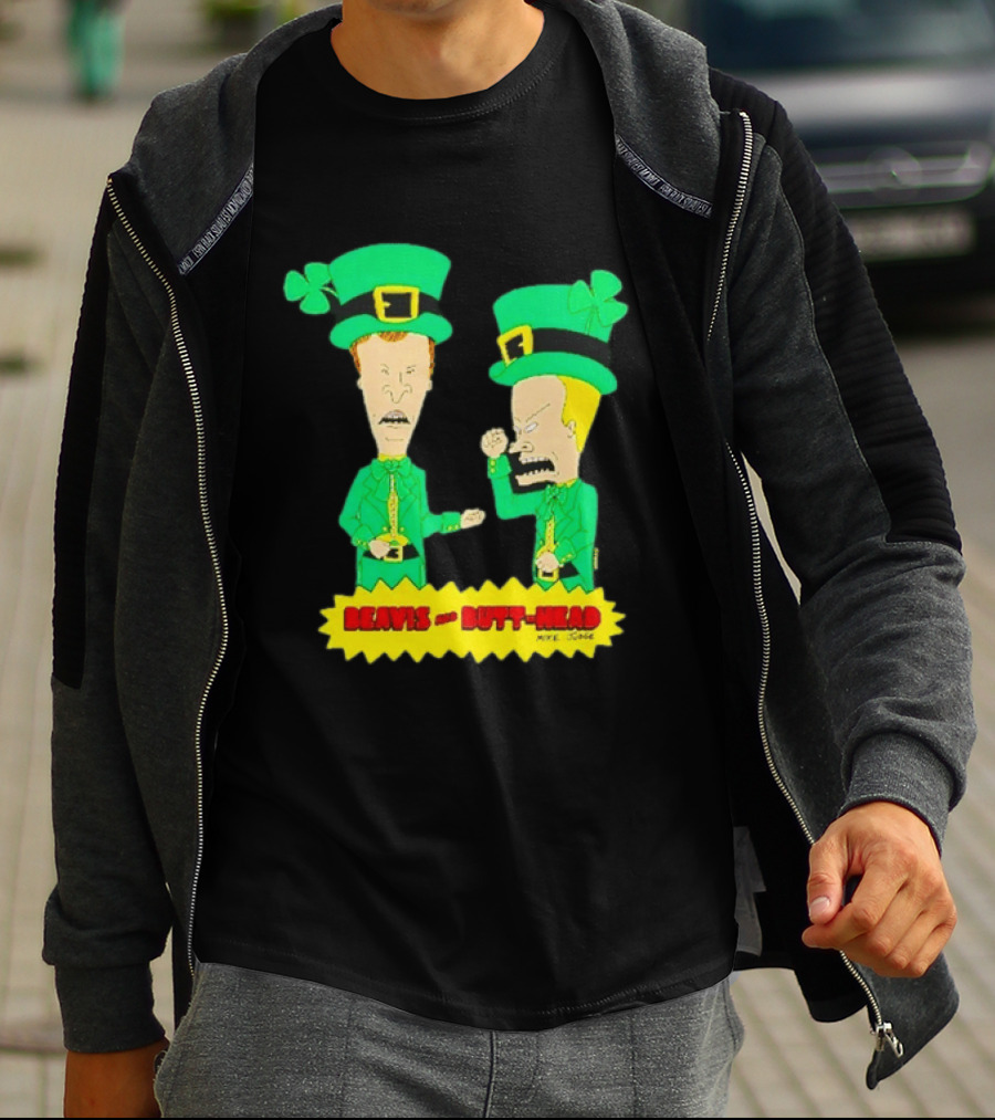 Beavis And Butt Head Leprechaun Costumes Green Bay Packers Mike Judge T-Shirt