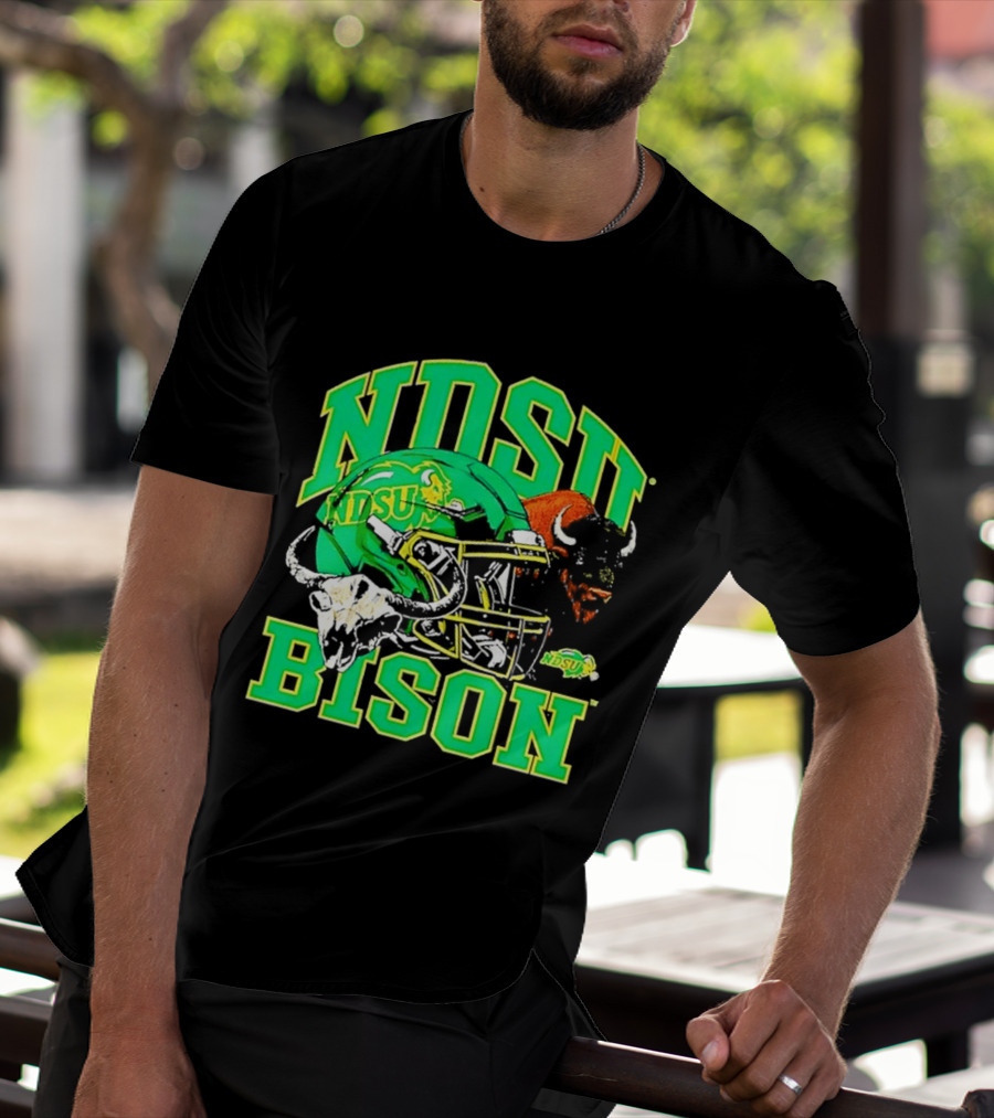 NDSU Bison Helmet Best NCAA Football Team Spirit T-Shirt