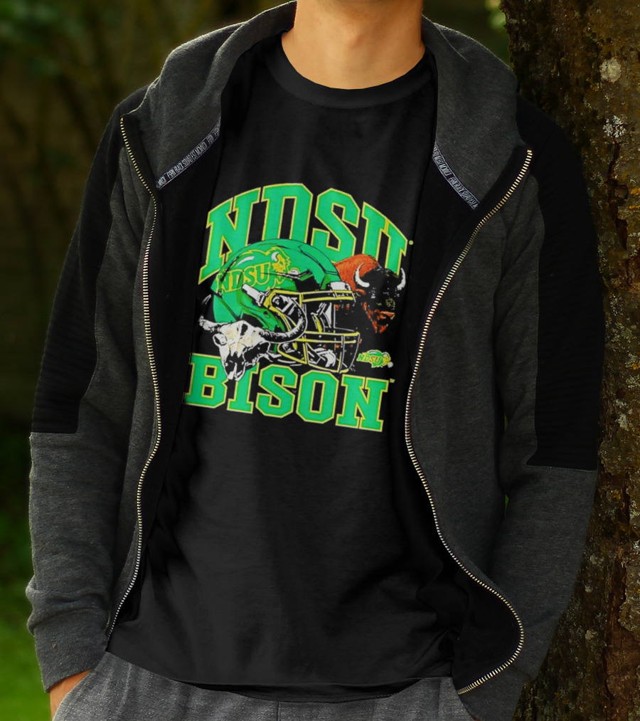 NDSU Bison Helmet Best NCAA Football Team Spirit T-Shirt