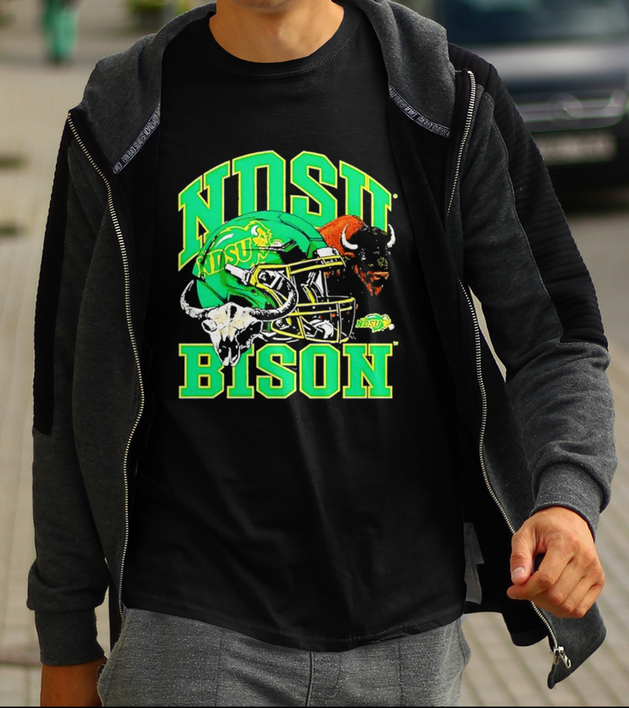 NDSU Bison Helmet Best NCAA Football Team Spirit T-Shirt