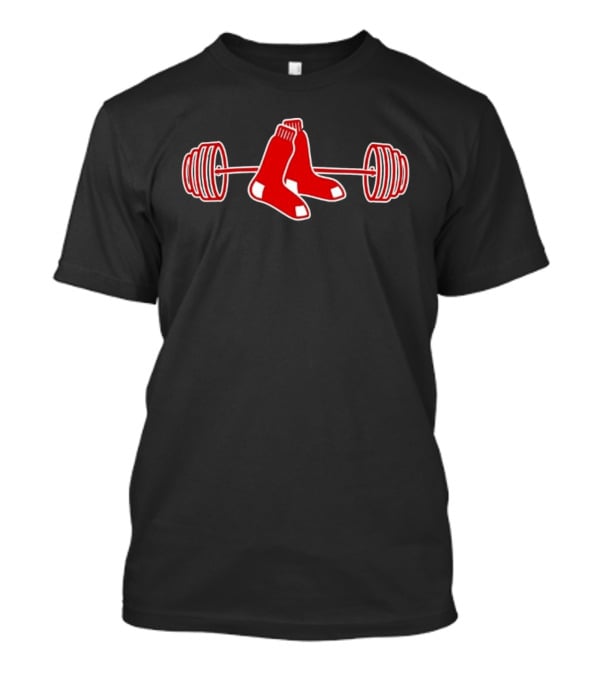 Johanfran Garcia Red Sox Barbell Weightlifting Socks T-Shirt