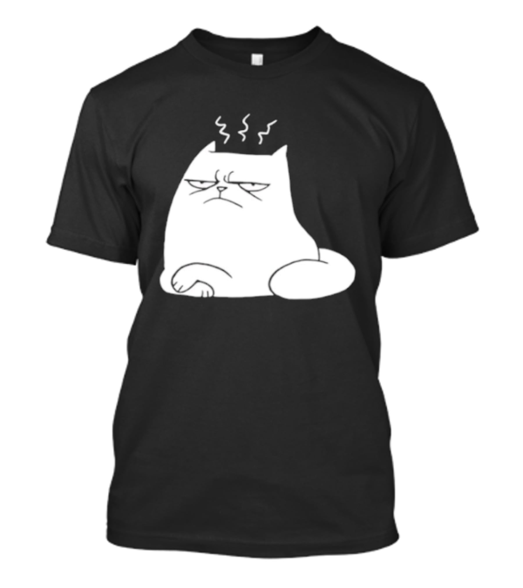 Judgement Cat Grumpy Steaming Expression T-Shirt