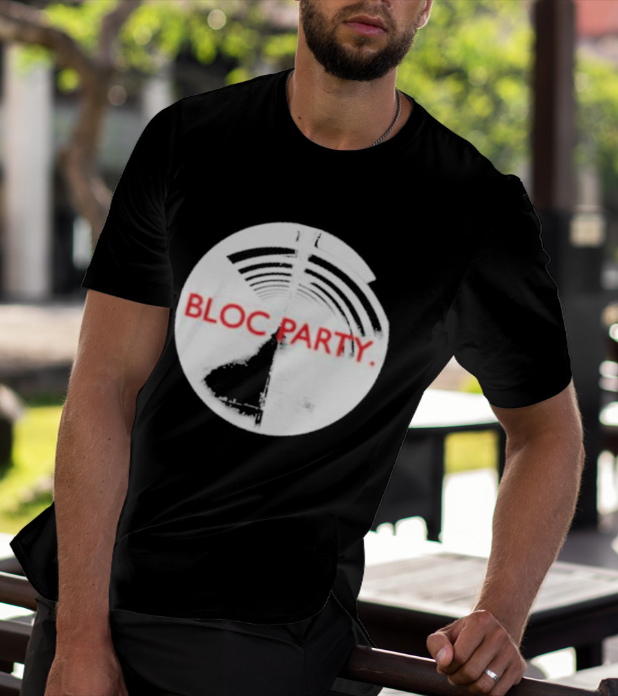 Bloc Party Anatomy Of A Brief Romance Black And White Circle T-Shirt