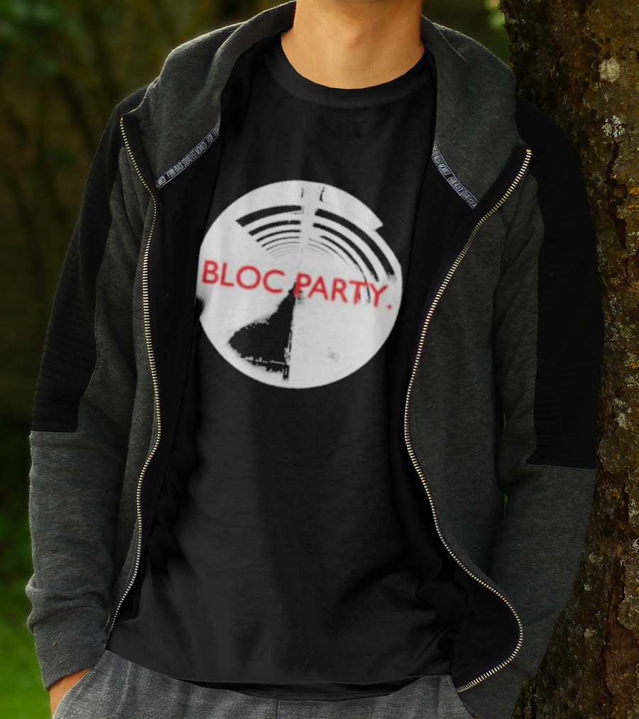 Bloc Party Anatomy Of A Brief Romance Black And White Circle T-Shirt