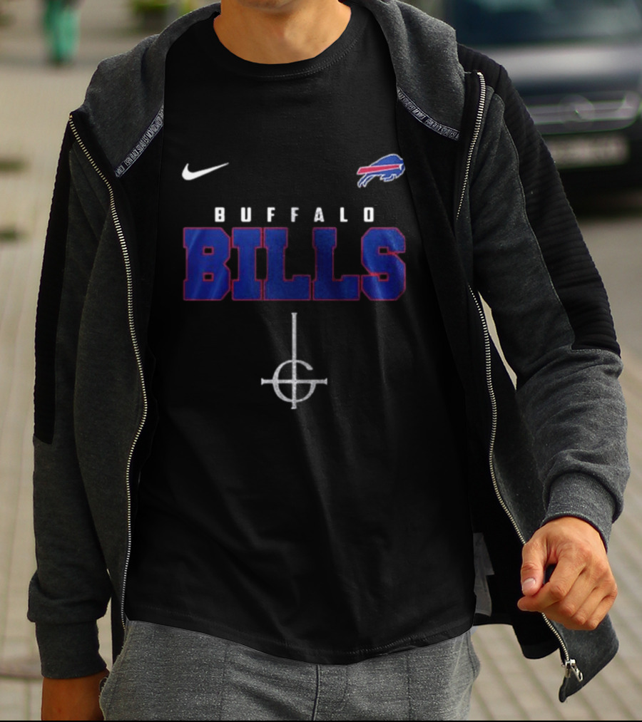 Buffalo Bills Nike Ghost Band Skeleton Collaboration T-Shirt
