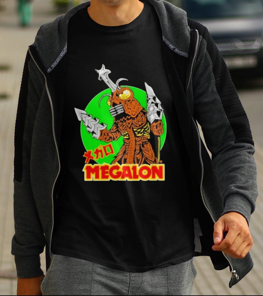 Cavitycolors Megalon Monster Kaiju Japanese Horror And Halloween T-Shirt