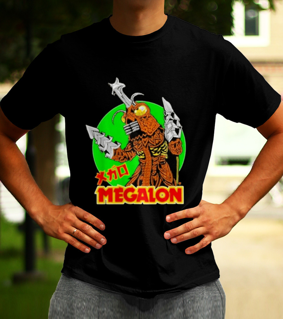Cavitycolors Megalon Monster Kaiju Japanese Horror And Halloween T-Shirt
