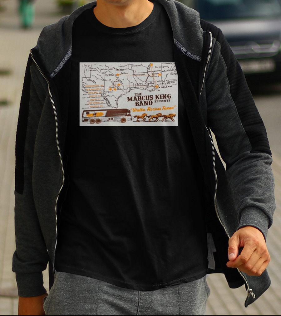 Marcus King Band Presents "Waltz Across Texas" Tour May 8 2026 Billy Bob's Fort Worth Texas T-Shirt