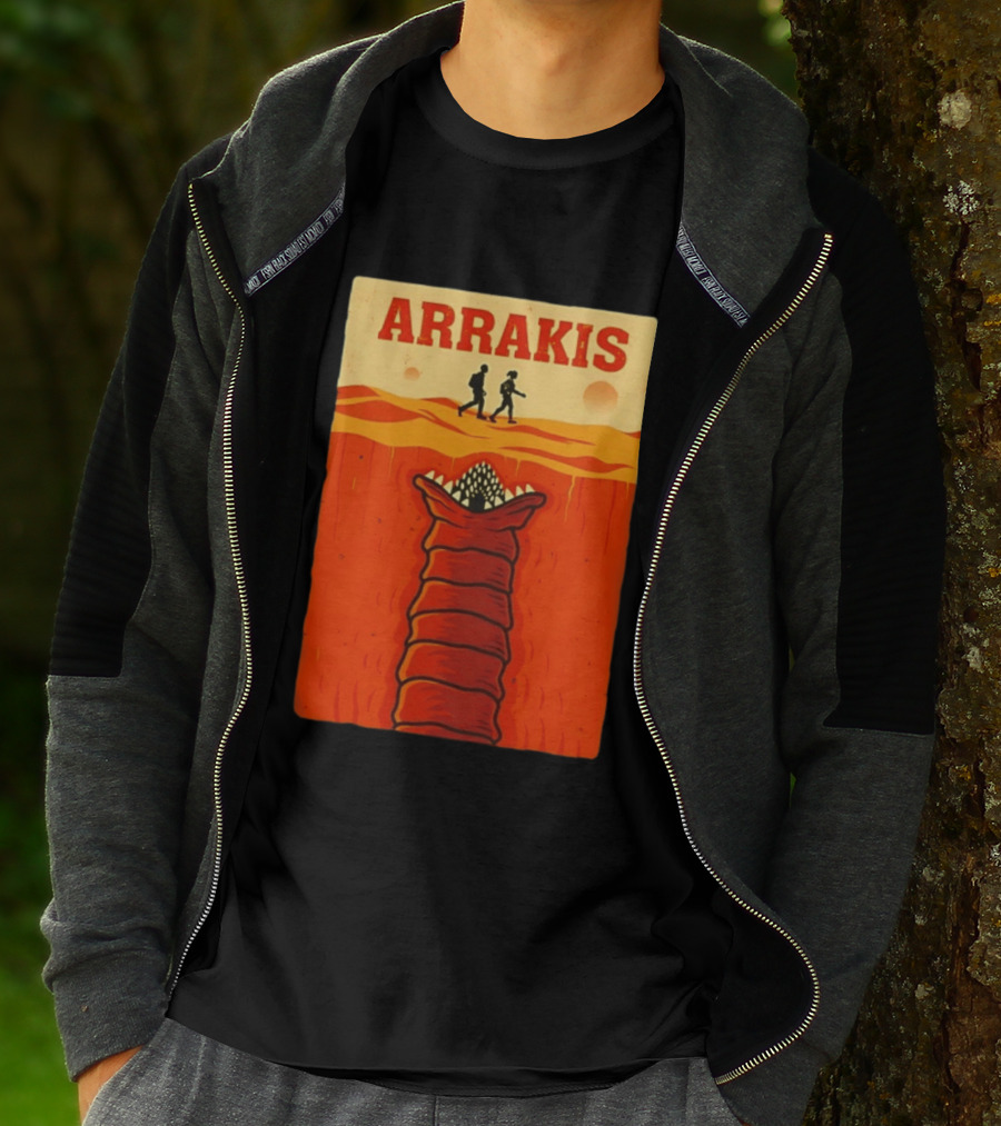 Arrakis Sandworm Apocalypse Movie Style Dune T-Shirt