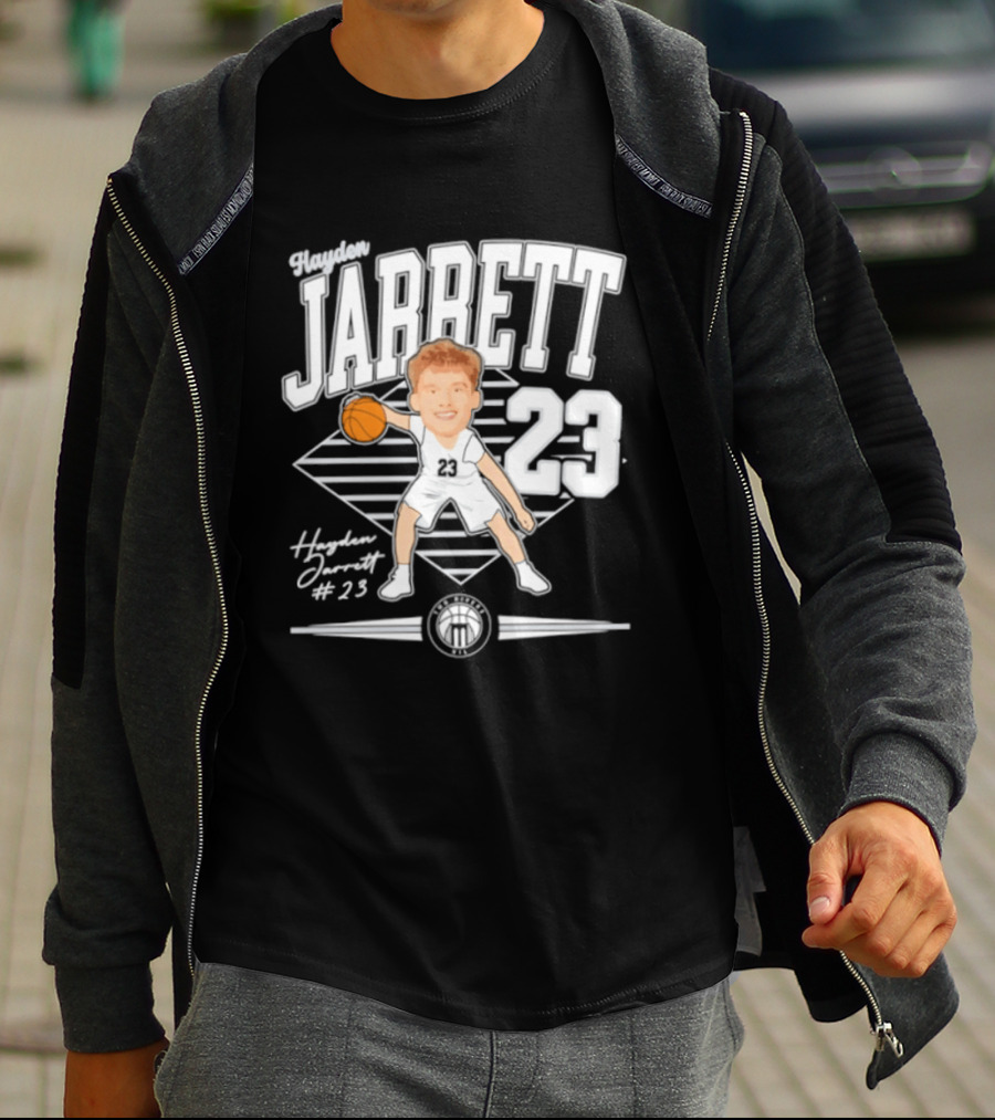 Hayden Jarrett 23 Marietta Basketball 2025 Signature T-Shirt
