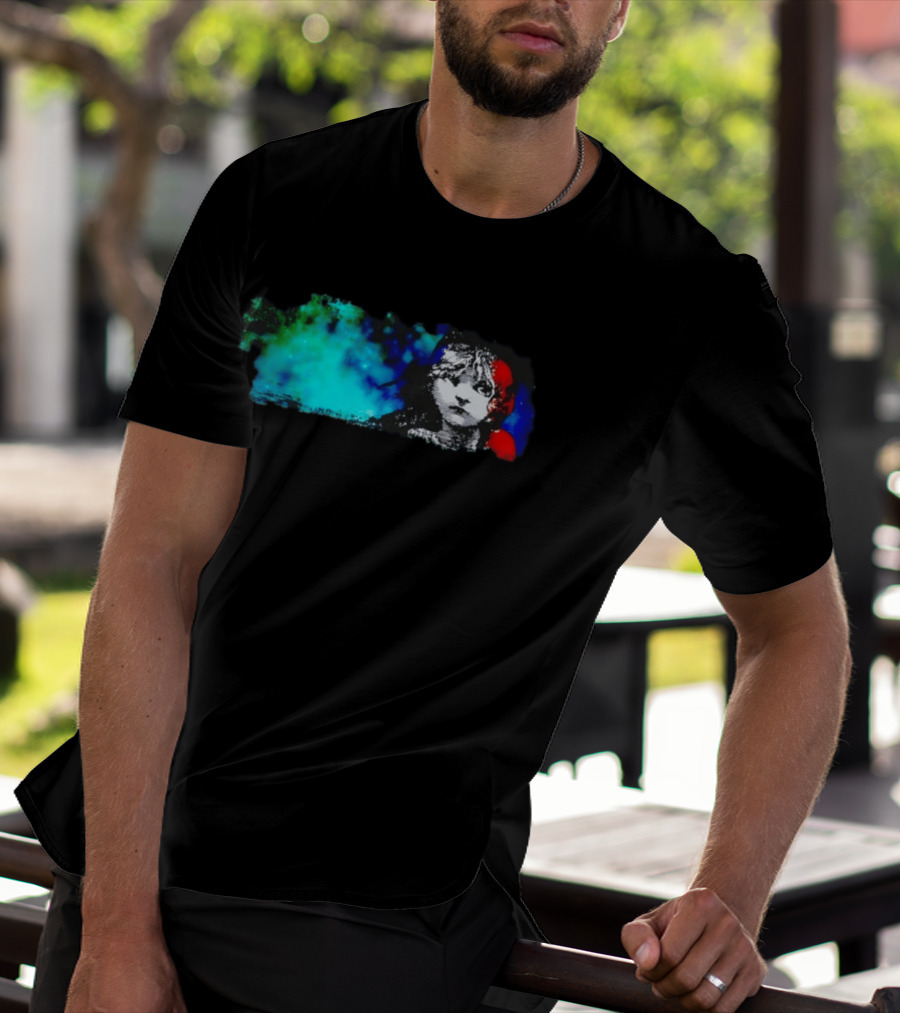 Rare Les Miserables Broadway Cosette Blue Red Watercolor T-Shirt