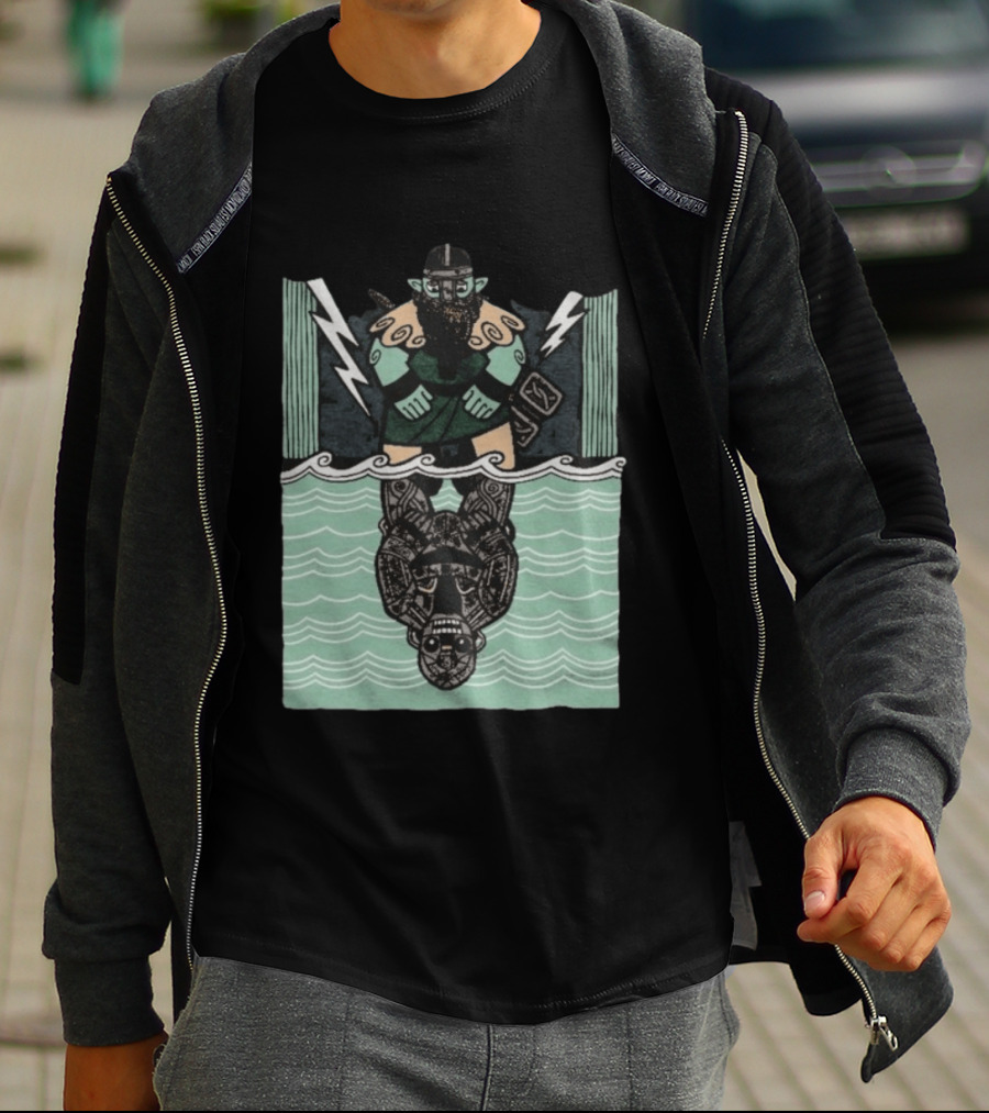 Reflections Of Tolv Norse Viking Thunder God And Mythology Reflection T-Shirt
