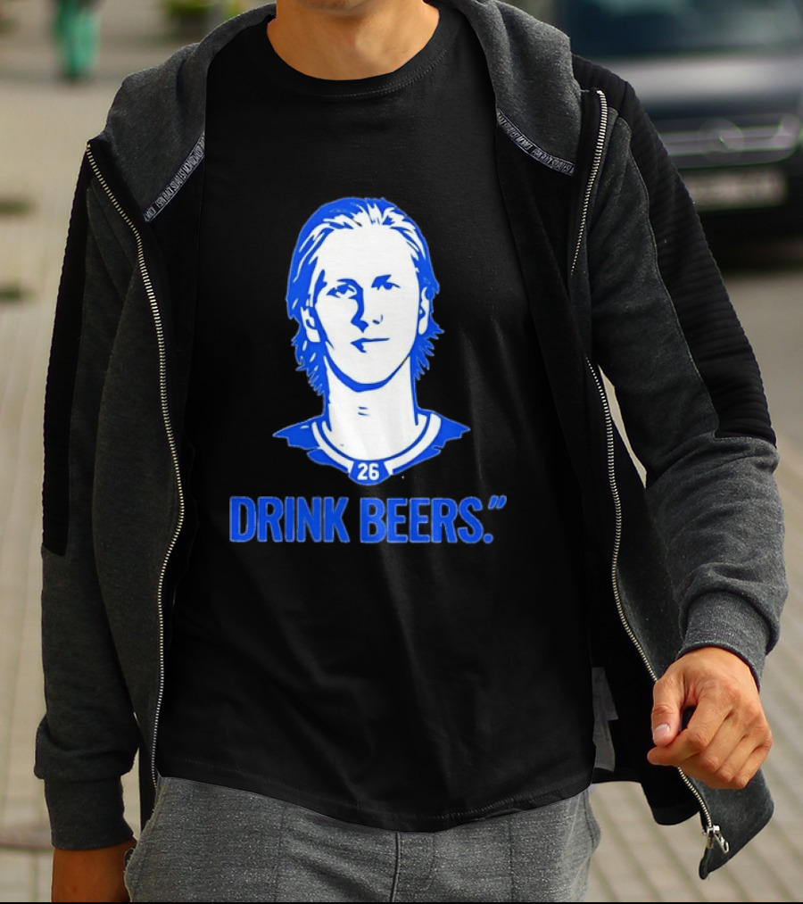 Sam Carrick Rasmus Dahlin Drink Beers Buffalo Sabres Hockey 26 T-Shirt