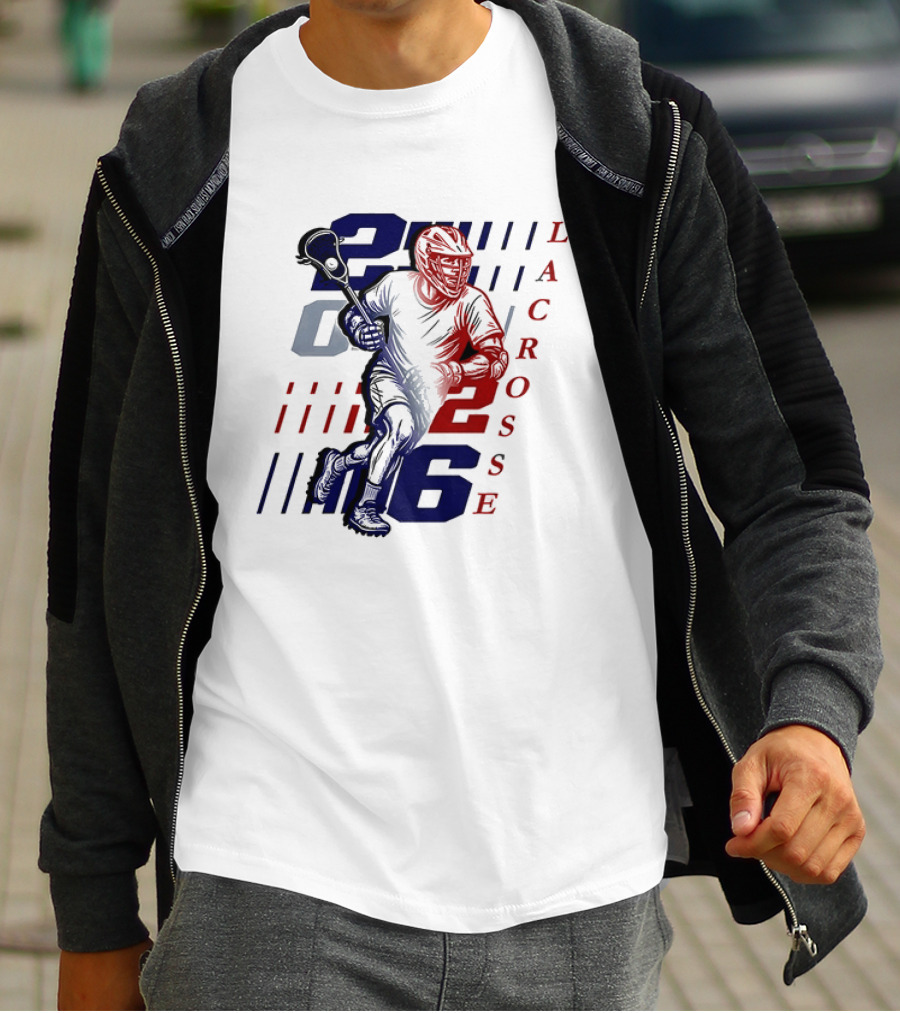 2026 Lacrosse Tournament Big Ten Championship Player Action T-Shirt
