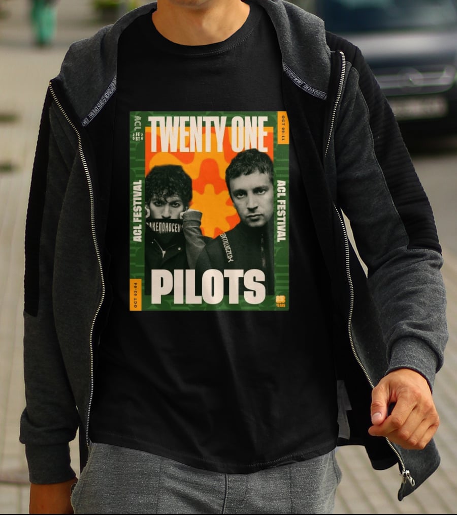 Twenty One Pilots ACL Festival October 2 4 And 9 11 2026 Event 21 Years T-Shirt