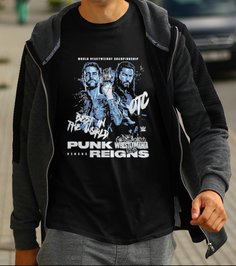WrestleMania 42 Main Event CM Punk Versus Roman Reigns Best In The World Iconic Matchup T-Shirt