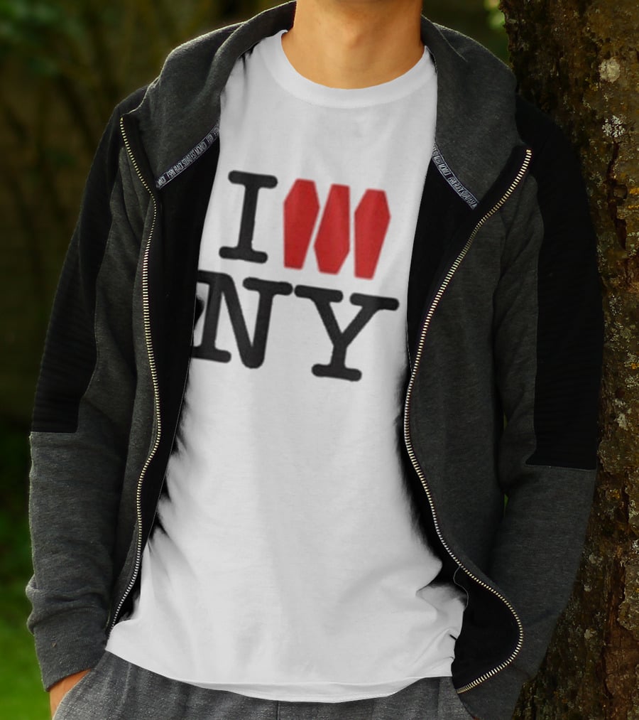 I Love NY Coffin Icon Parody Trend T-Shirt
