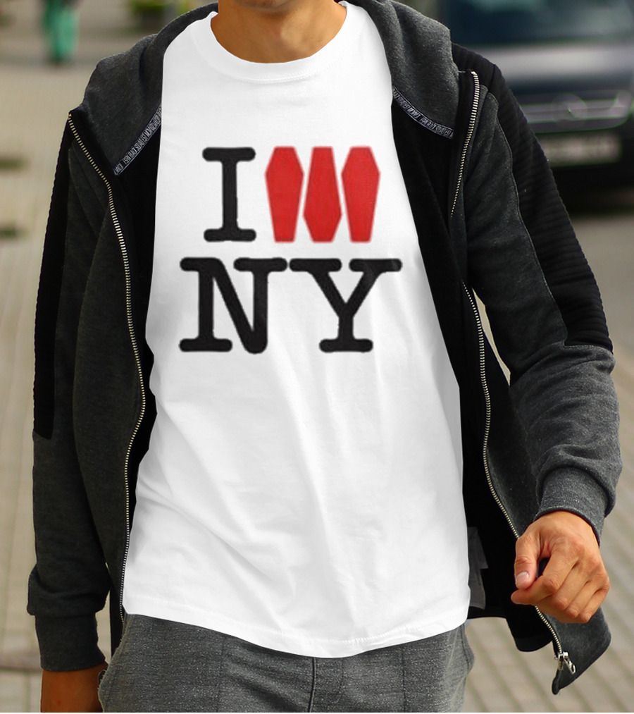 I Love NY Coffin Icon Parody Trend T-Shirt