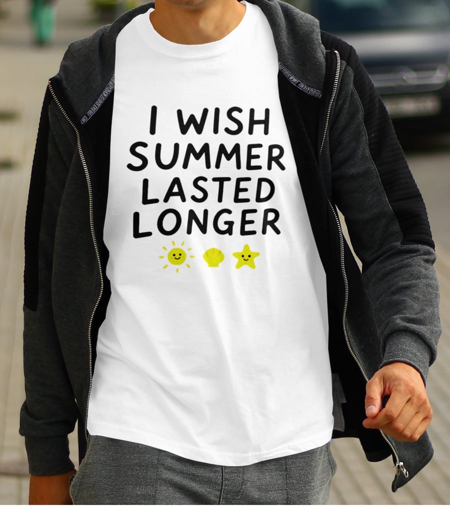 I Wish Summer Lasted Longer Sun Shell Star T-Shirt