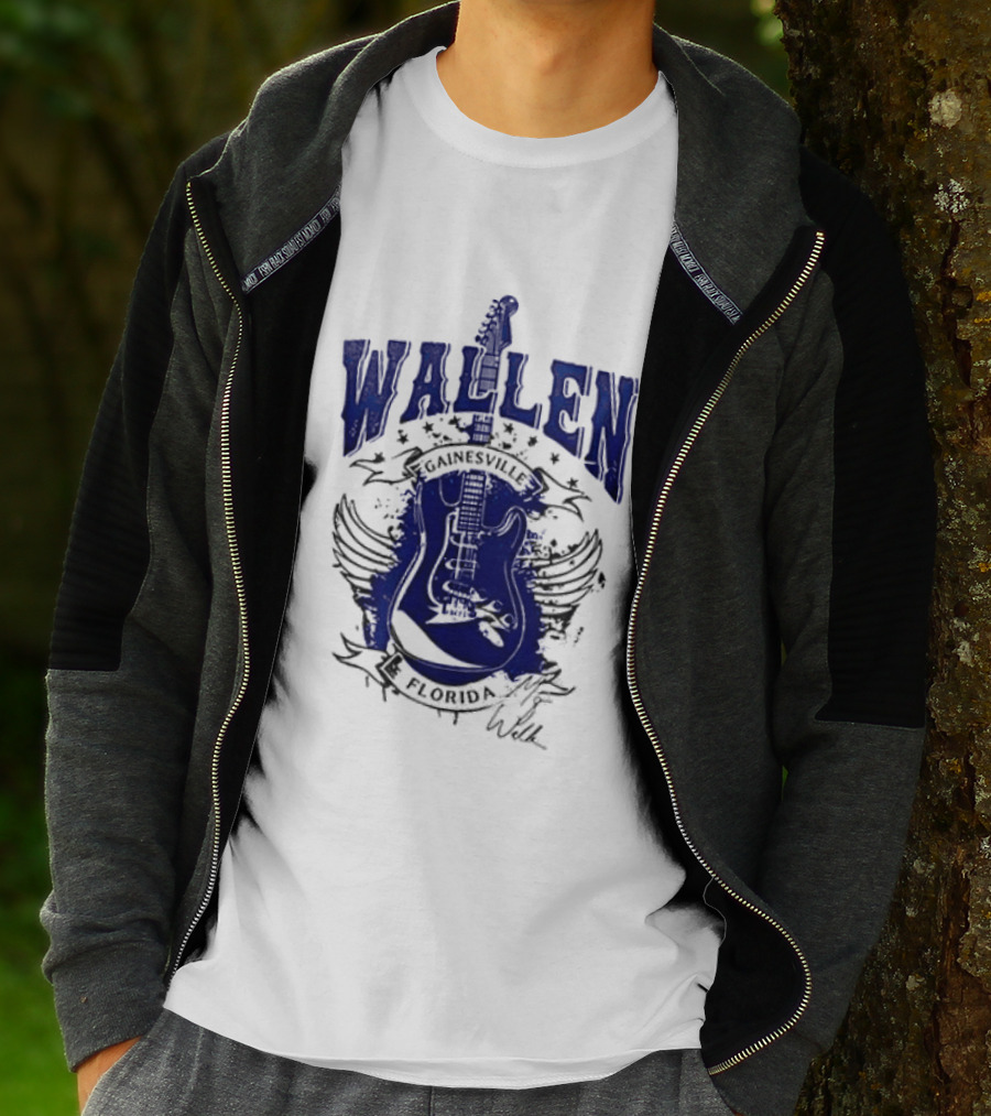 Morgan Wallen Gainesville Florida Guitar Wings T-Shirt