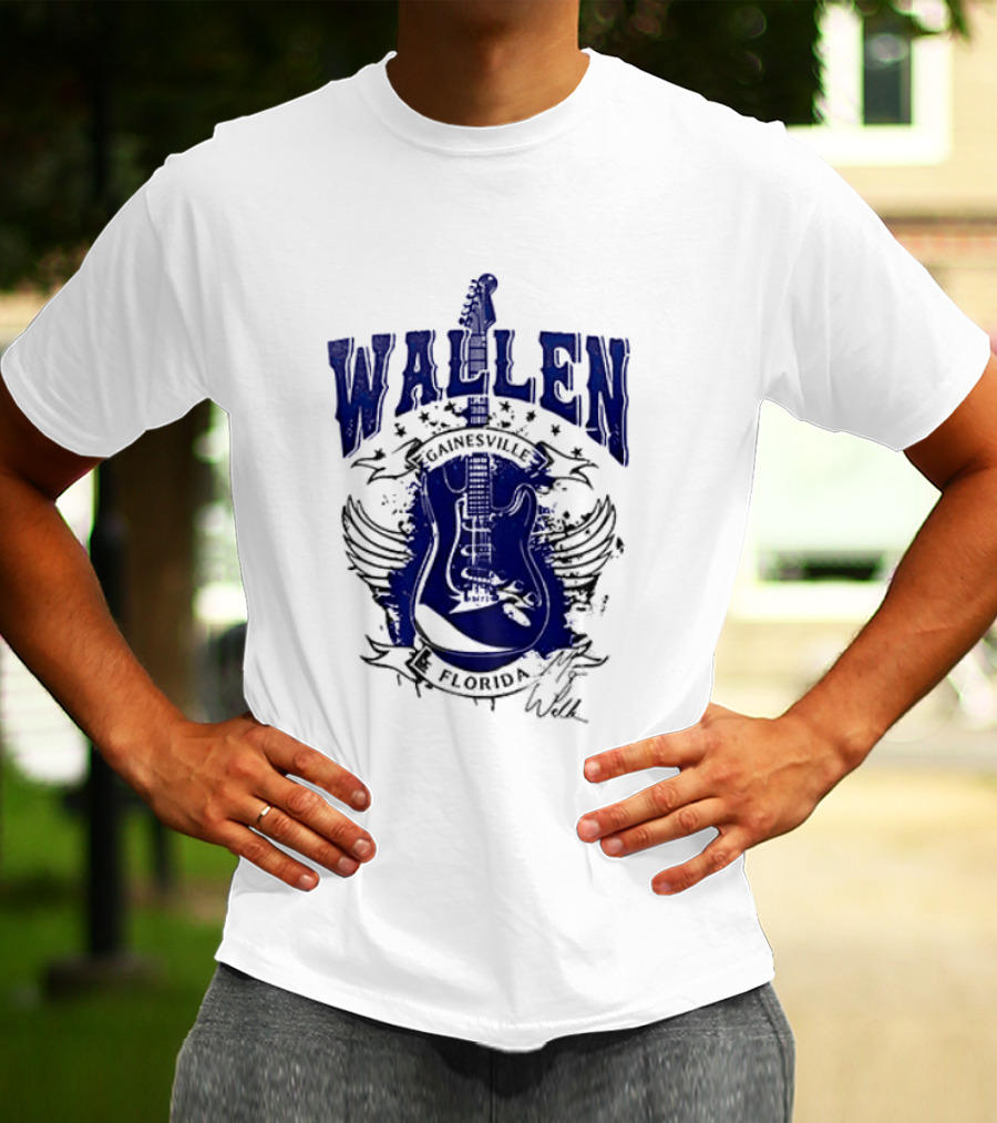 Morgan Wallen Gainesville Florida Guitar Wings T-Shirt