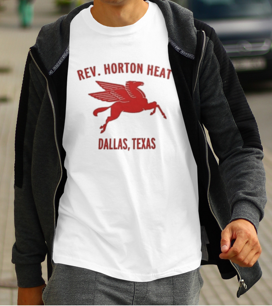 Rev. Horton Heat Dallas Texas Pegasus T-Shirt