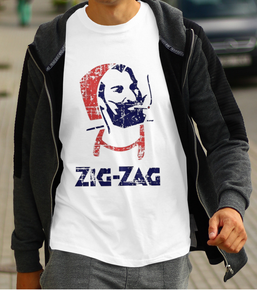 Zouave Soldier Zig Zag Smoking T-Shirt
