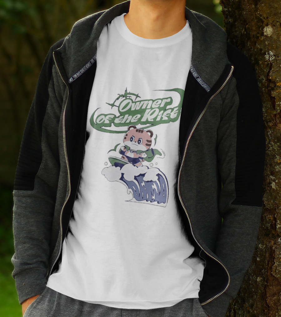 Owner Of The Waves Tiger Surfing Adventure T-Shirt