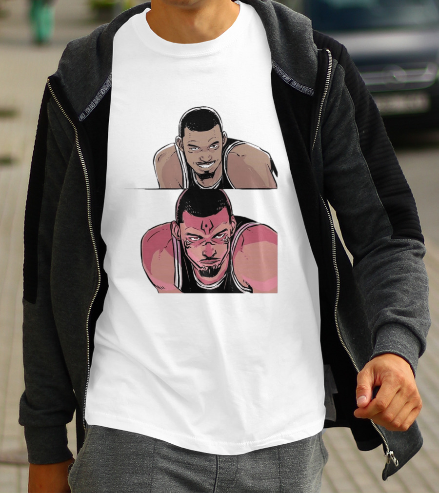 Victor Wembanyama Anime Style Transformation Wemby To Wemkuna T-Shirt