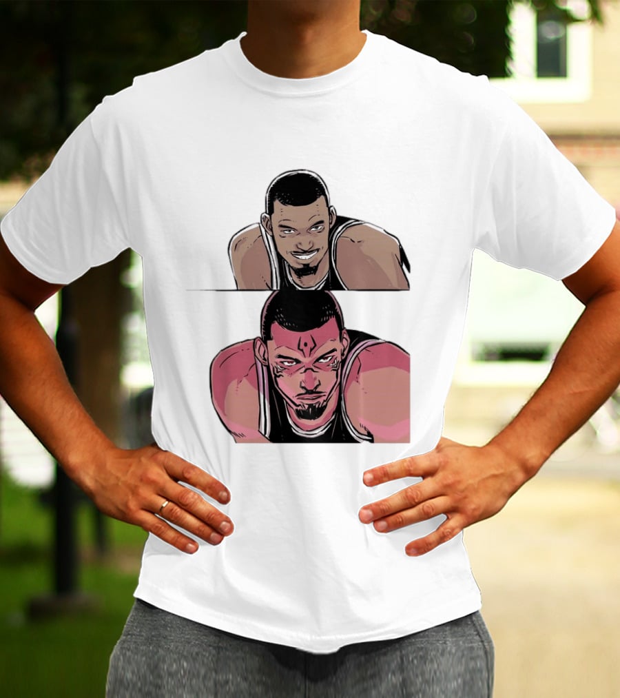 Victor Wembanyama Anime Style Transformation Wemby To Wemkuna T-Shirt