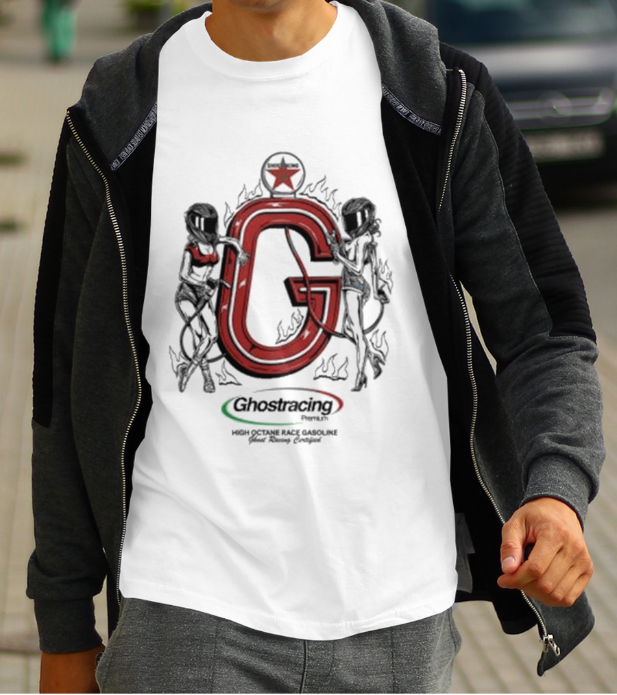 Ghost Racing High Octane Race Gasoline Pump T-Shirt