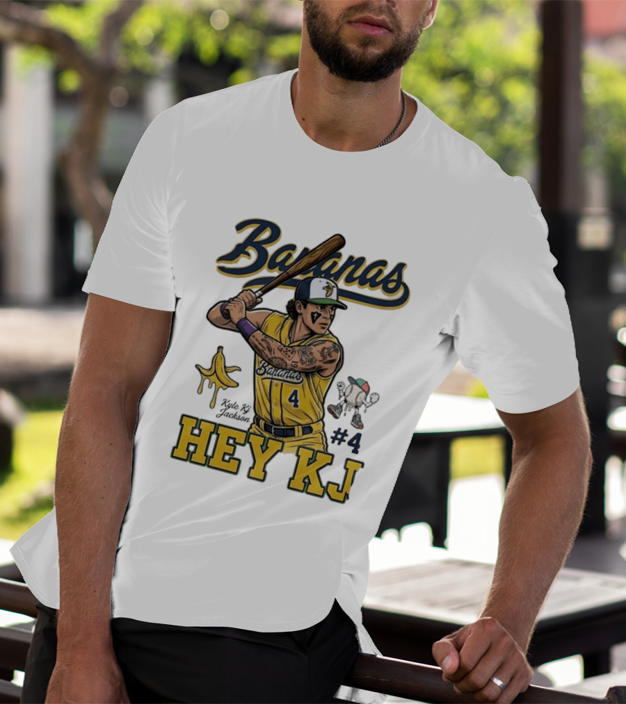 Bananas Kyle Kj Jackson Number 4 Hey KJ T-Shirt