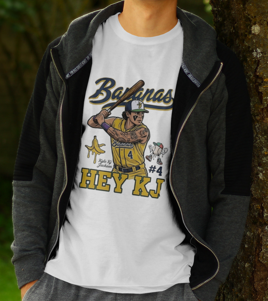 Bananas Kyle Kj Jackson Number 4 Hey KJ T-Shirt