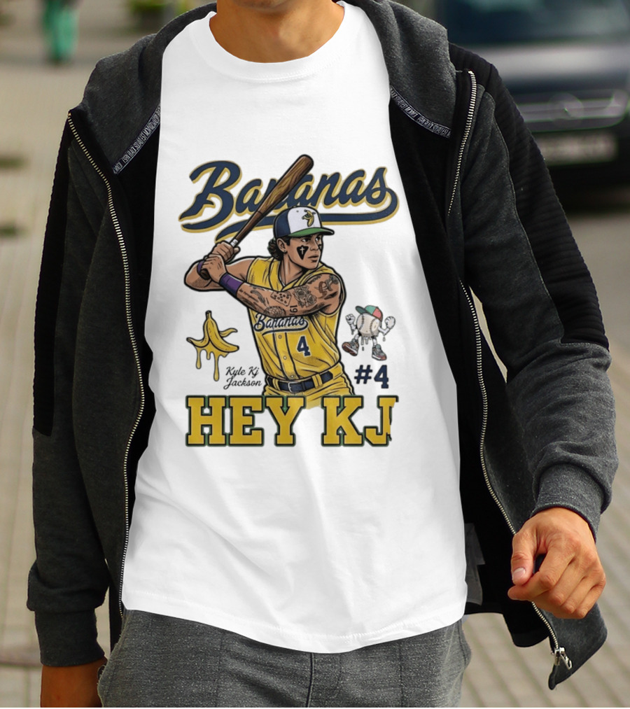 Bananas Kyle Kj Jackson Number 4 Hey KJ T-Shirt