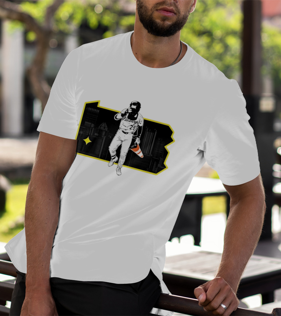 Pittsburgh Pirates Ryan O'Hearn Fear The Cone 29 City Skyline T-Shirt