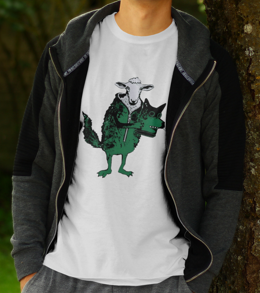 Sheep In Wolf's Clothing Humorous Animal Disguise Joke T-Shirt