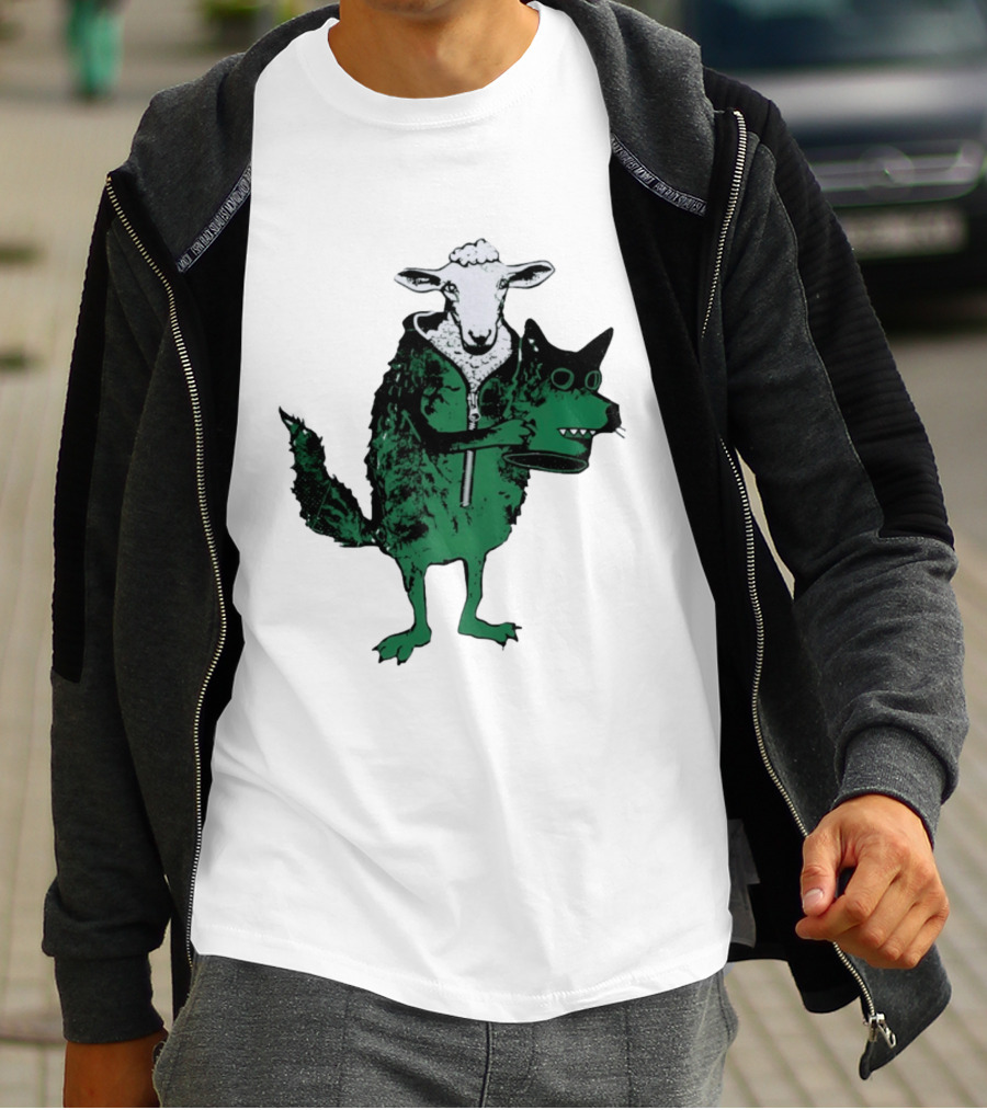 Sheep In Wolf's Clothing Humorous Animal Disguise Joke T-Shirt