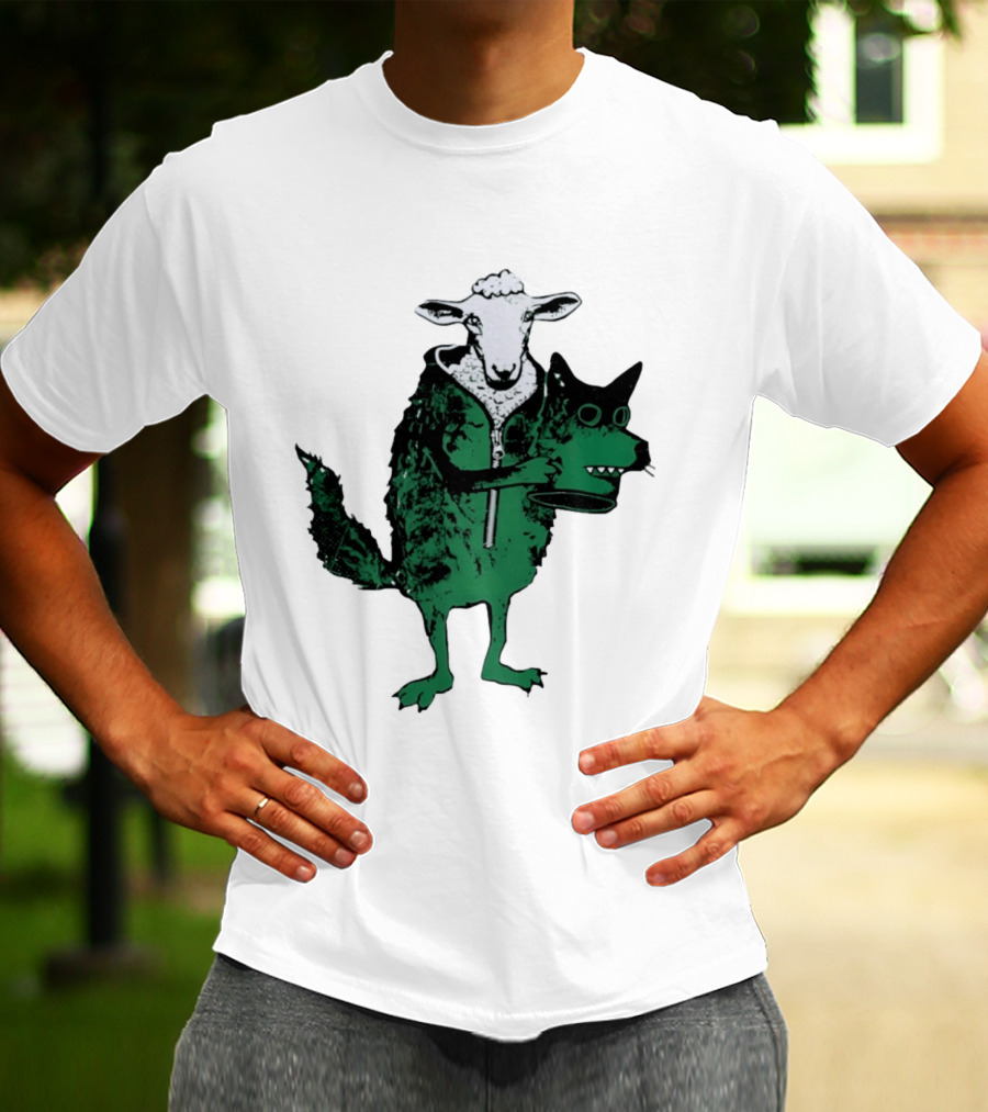 Sheep In Wolf's Clothing Humorous Animal Disguise Joke T-Shirt