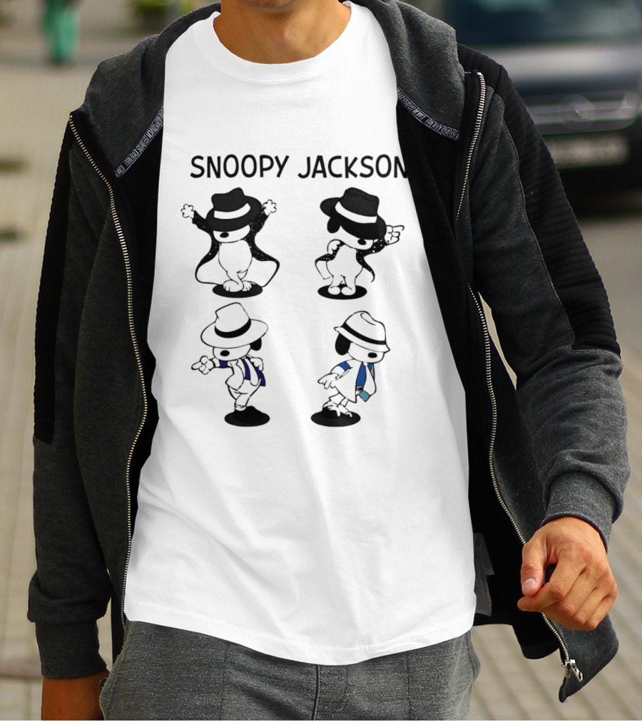 Snoopy Jackson Dance Moves With Fedora And Suit Styles T-Shirt