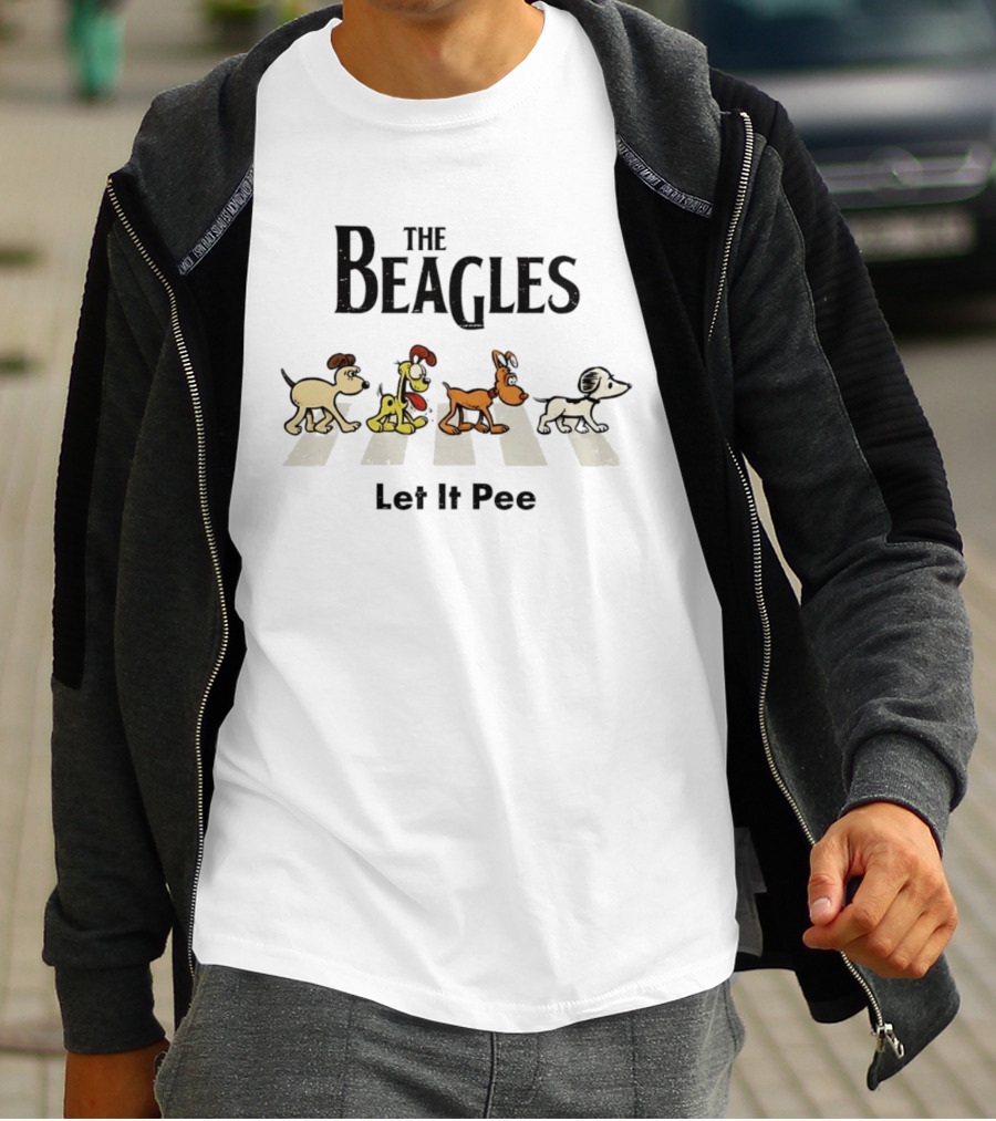 The Beagles Abbey Road Let It Pee Dogs T-Shirt