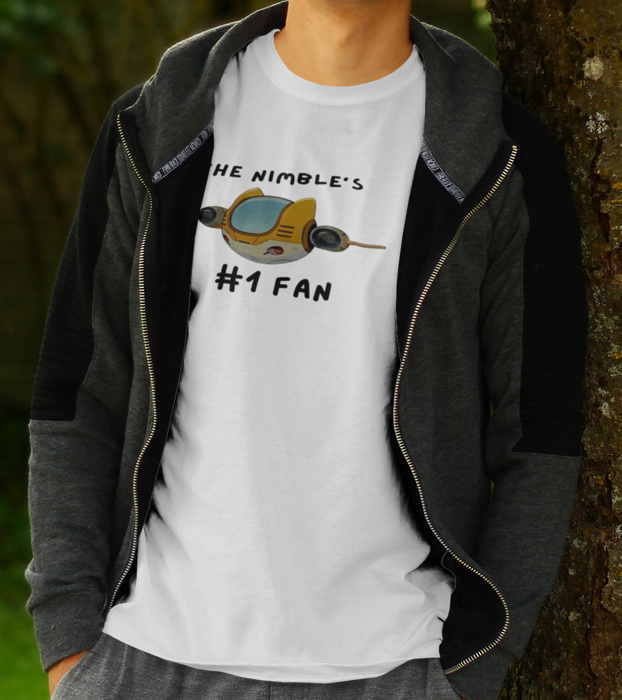 The Nimble's #1 Fan Spacecraft Cartoon T-Shirt