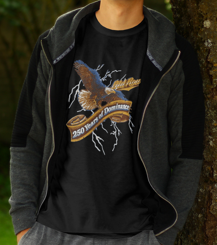 Old Row 250 Years Of Dominance Eagle Lightning Banner T-Shirt